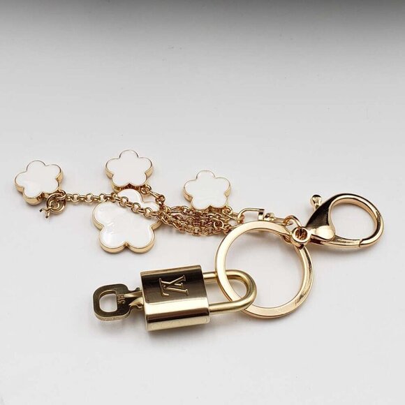 100% Auth Louis Vuitton Lock & Key with unbranded Bagcharm, Keycharm, Keychain - Picture 8 of 9